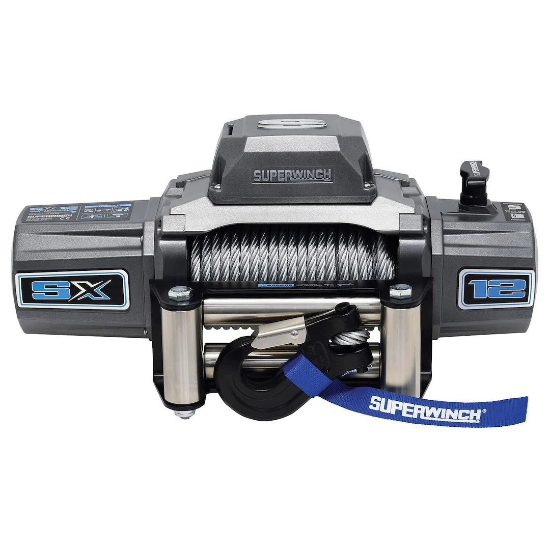 1712200 – SUPERWINCH Winch, Vehicle Mounted Vehicle Recovery Winch 12 Volt 12,000 Pound Line Pull Capacity 85 Foot Wi...